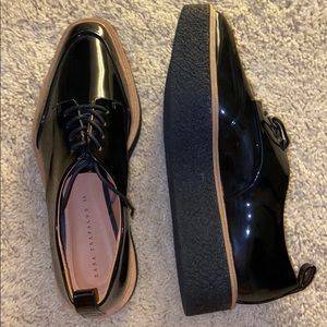 Brand new Zara size 7.5 patent leather oxfords